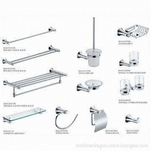 Brass Construction Single Towel Bar, Sized 24 x 10-inch